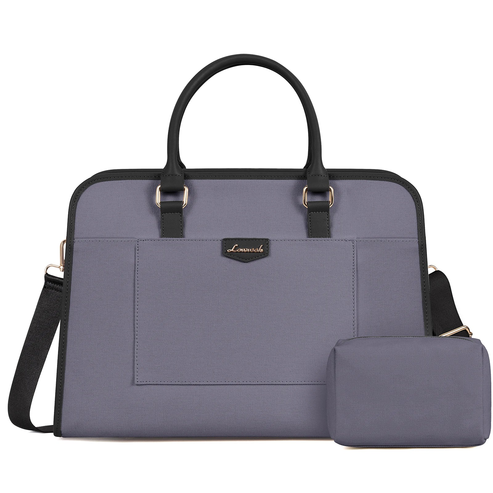 JMT-179466 Lightweight Canvas Laptop Tote Bag for Women - 15.6 Inch Office & College Briefcase with Shoulder Strap