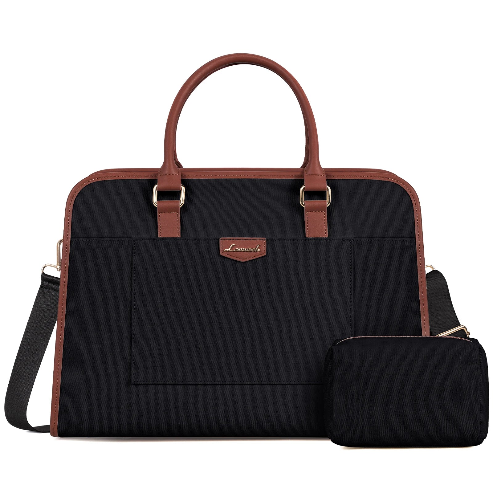 JMT-179466 Lightweight Canvas Laptop Tote Bag for Women - 15.6 Inch Office & College Briefcase with Shoulder Strap