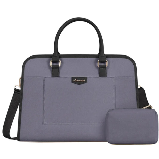 JMT-179466 Lightweight Canvas Laptop Tote Bag for Women - 15.6 Inch Office & College Briefcase with Shoulder Strap