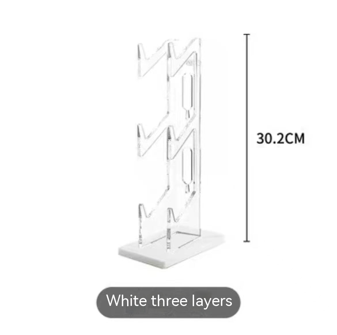 JMT-179594 3-Layer Black Acrylic Display Shelf for Adults