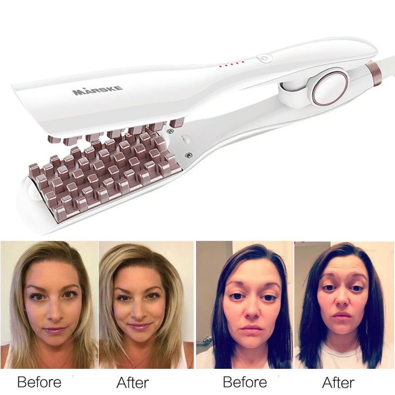 JMT-179722 Corrugated Hair Crimping Iron with Ergonomic Handle and Fast Heating Feature