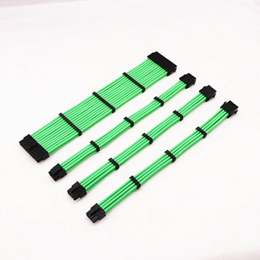 JMT-179914 ATX 24PIN & CPU/EPS 8PIN Power Extension Cable with GPU 8PIN Adapter, UL1007 18AWG, 800W Capacity