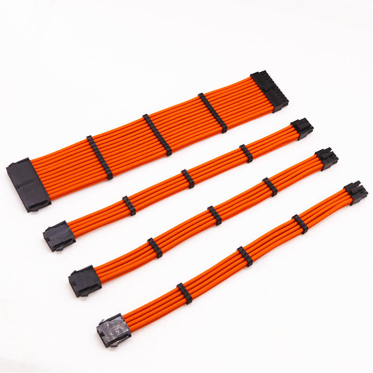 JMT-179914 ATX 24PIN & CPU/EPS 8PIN Power Extension Cable with GPU 8PIN Adapter, UL1007 18AWG, 800W Capacity