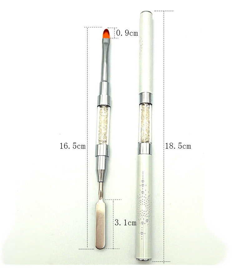 JMT-180042 Nail Crystal Extender Kit with 3 Nail Polishes, Brush, File, Clamp, Rinse, and 100 Nails