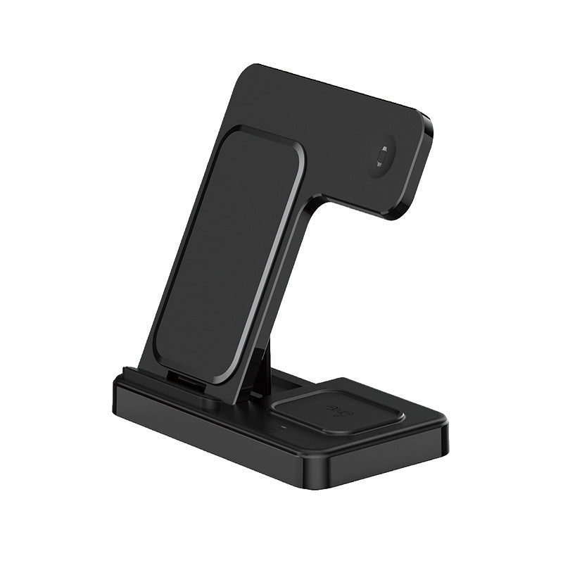 JMT-180426 3-in-1 Foldable Wireless Charger for Mobile Phones, Watches, and Earphones - 15W Output, Qi Certified
