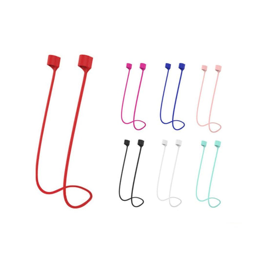 JMT-180554 Magnetic Silicone Anti-Lost Lanyard for Wireless Bluetooth Headsets - Simple Design in Multiple Colors