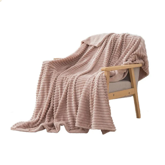 JMT-180810 Custom Double Layer Woven Flannel Fleece Throw Blanket in Heavy Weight Jacquard