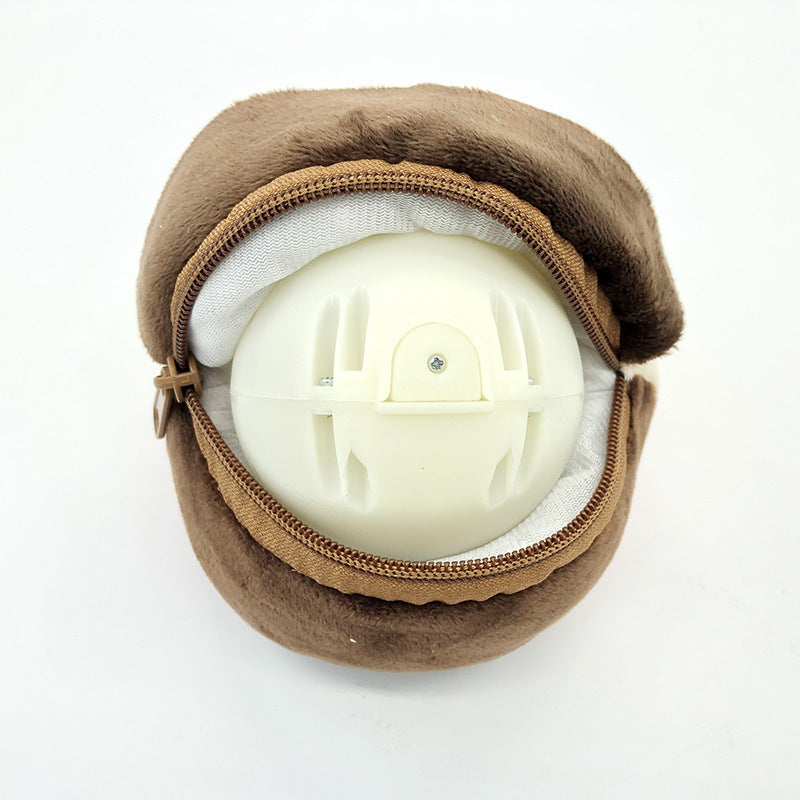 JMT-180874 Plush Dog Acoustic Bounce Ball Toy for Interactive Play