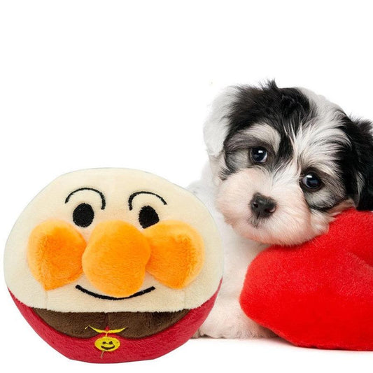 JMT-180874 Plush Dog Acoustic Bounce Ball Toy for Interactive Play