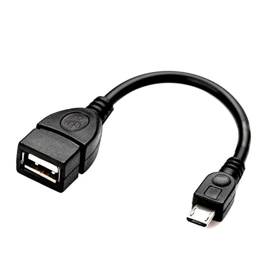 JMT-181066 Micro USB OTG Adapter for V8 Interface - 13.5cm Length, Black Color