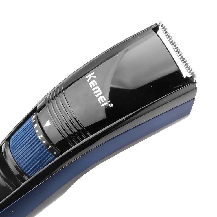 JMT-181130 Rechargeable Stainless Steel Hair Clipper with Adjustable Head - Model KM-632
