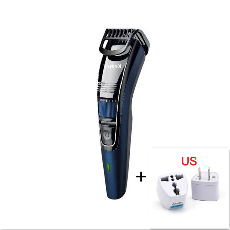 JMT-181130 Rechargeable Stainless Steel Hair Clipper with Adjustable Head - Model KM-632