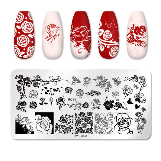 JMT-181194 Nail Stamping Plate - Stainless Steel Manicure Tool for Beautiful Nail Designs