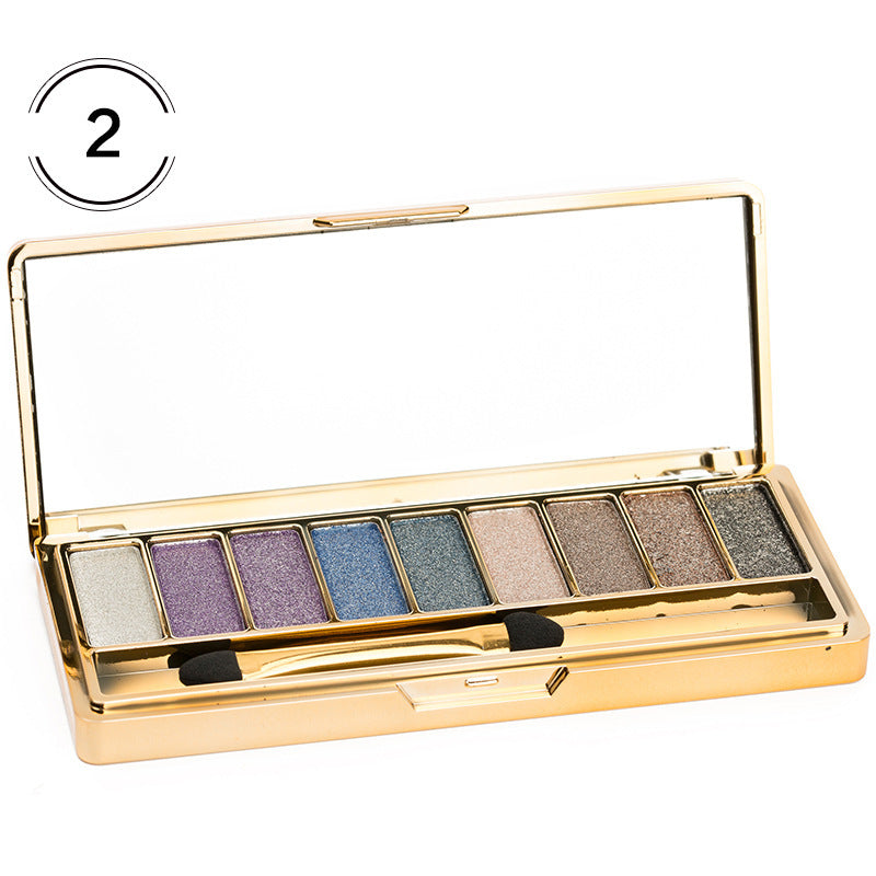 JMT-181322 9-Color Glitter Eyeshadow Palette for Parties, Weddings & Everyday Use