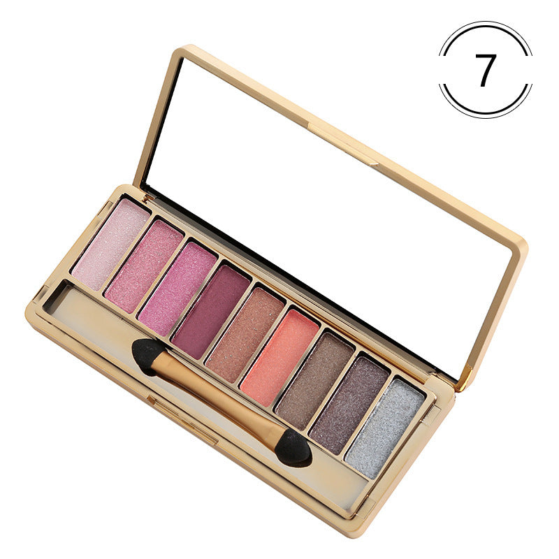 JMT-181322 9-Color Glitter Eyeshadow Palette for Parties, Weddings & Everyday Use