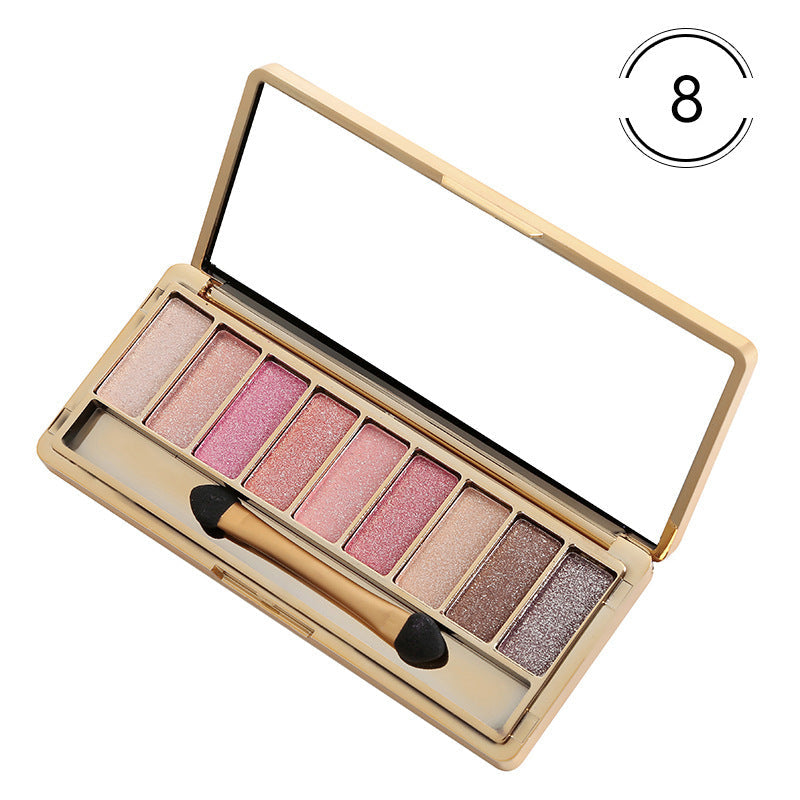 JMT-181322 9-Color Glitter Eyeshadow Palette for Parties, Weddings & Everyday Use