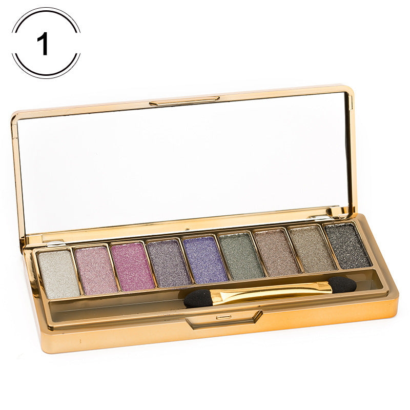 JMT-181322 9-Color Glitter Eyeshadow Palette for Parties, Weddings & Everyday Use