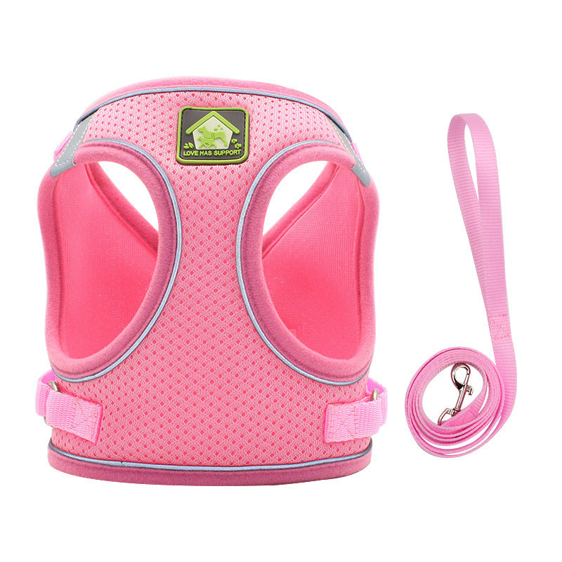 JMT-181386 Adjustable Cat and Small Dog Traction Vest for Outdoor Adventures