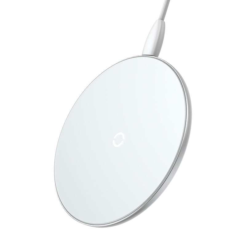 JMT-181578 Ultra-thin Portable Wireless Charger - Transparent Glass Fast Charging for Mobile Phones
