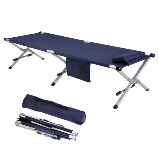 JMT-181770 Lightweight Aluminum Folding Camping Bed for Adults - Portable and Easy to Carry