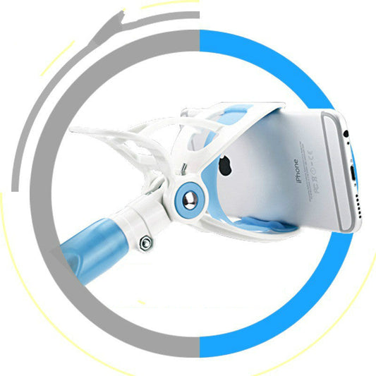 JMT-181898 Adjustable Mobile Phone Stand with Rechargeable Base, Aluminum Magnesium Alloy & Silicone, Clamping Width 48-100mm, Compatible with 3.5-6.3 Inch Phones