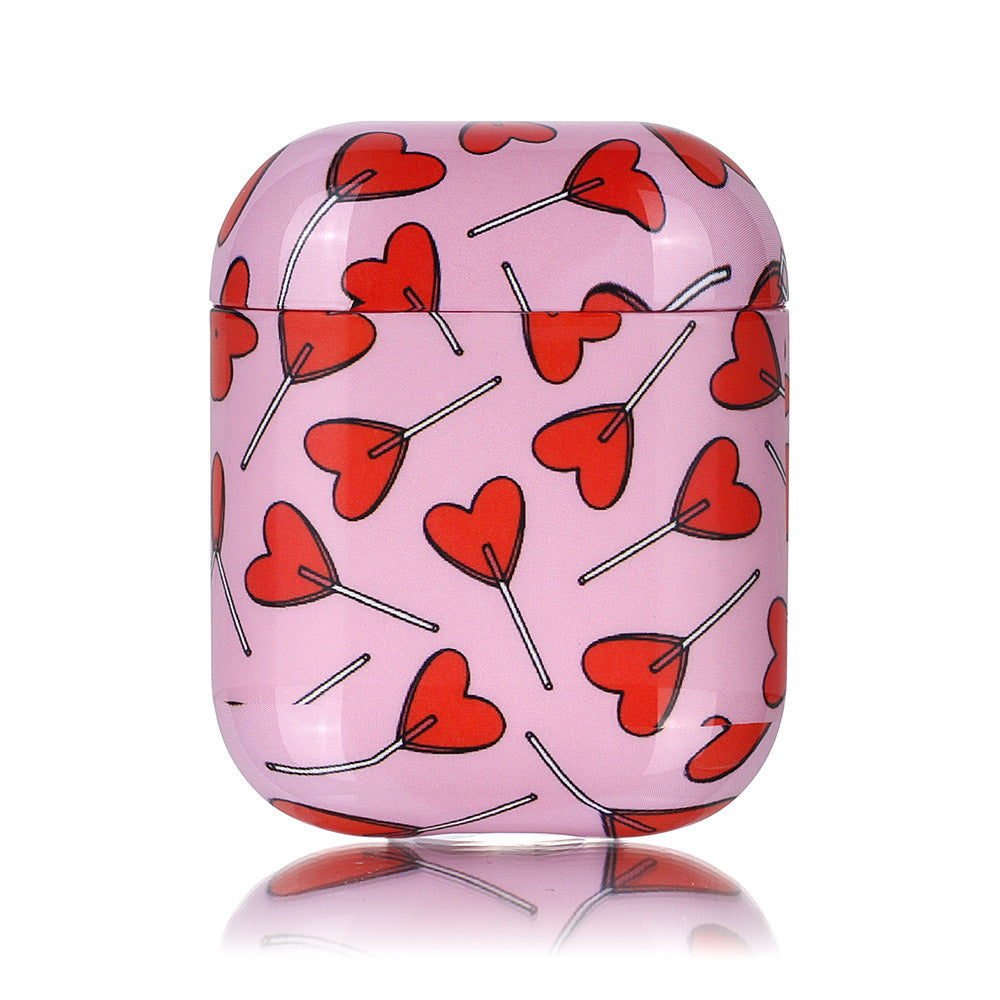 JMT-182026 Marble Leopard AirPods Case - Stylish Clamshell Design for AirPods 1/2 Compatibility
