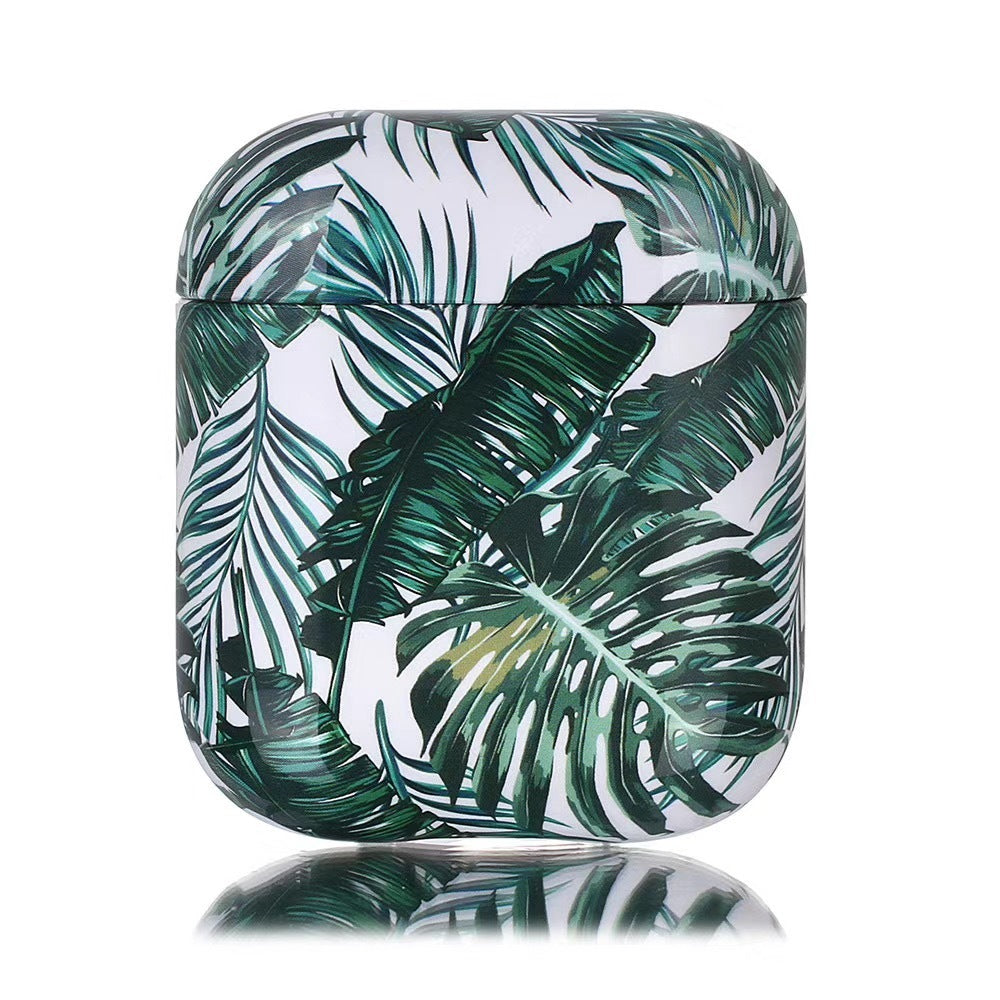 JMT-182026 Marble Leopard AirPods Case - Stylish Clamshell Design for AirPods 1/2 Compatibility