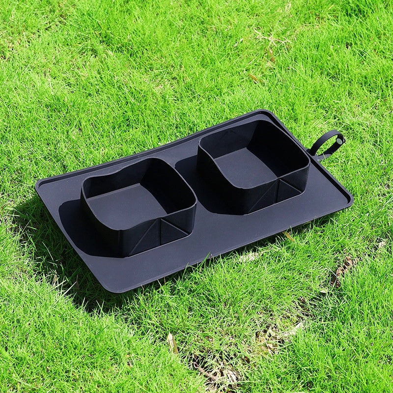 JMT-182218 Foldable Silicone Dog Bowl for Medium to Large Pets - 600 ml, Portable and Eco-Friendly Design
