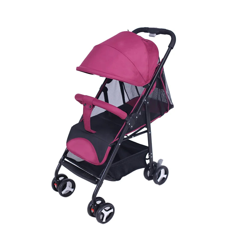 JMT-182474 Compact Folding Baby Stroller for Comfort and Easy Transportation