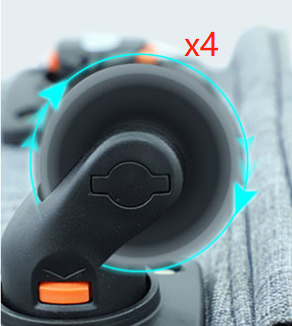 JMT-182538 Folding Cat Travel Bag with Universal Wheels for Easy Transport