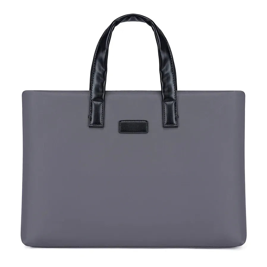 JMT-182858 Men's Waterproof Polyester Laptop Backpack with PU Horizontal Zipper and Business Briefcase Functionality