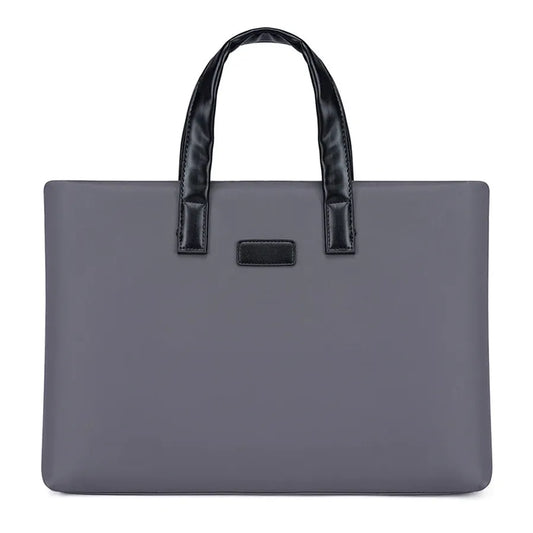 JMT-182858 Men's Waterproof Polyester Laptop Backpack with PU Horizontal Zipper and Business Briefcase Functionality