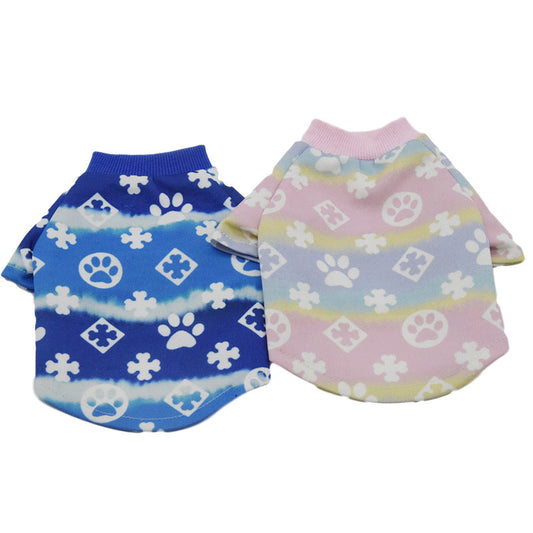 JMT-183114 Gradient Two-Legged Pet Clothing for Dogs – Casual Acrylic Teddy Apparel for Spring and Autumn
