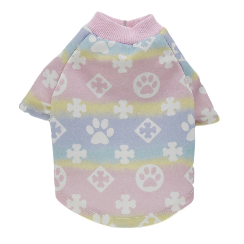 JMT-183114 Gradient Two-Legged Pet Clothing for Dogs – Casual Acrylic Teddy Apparel for Spring and Autumn