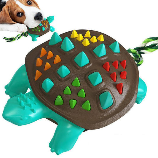 JMT-183178 Colorful Dog Tortoise Molar Stick - Durable Plastic Chew Toy for Dental Health