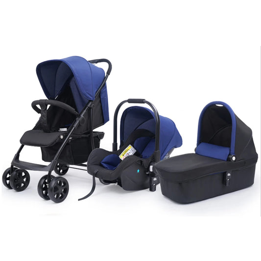 JMT-183370 3 in 1 Foldable Baby Stroller with Removable Car Seat and Baby Pushchair Carriage