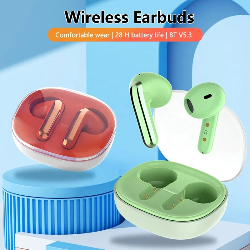 JMT-183370 Wireless Transparent Earphones Bluetooth Earbuds with Custom Features