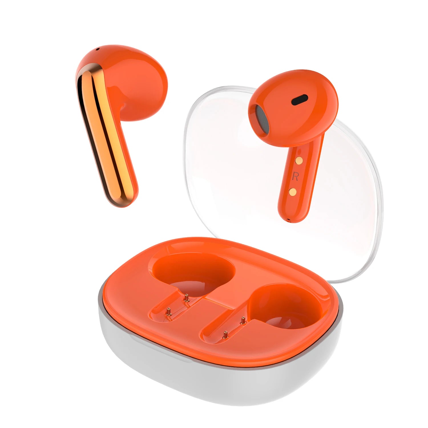 JMT-183370 Wireless Transparent Earphones Bluetooth Earbuds with Custom Features