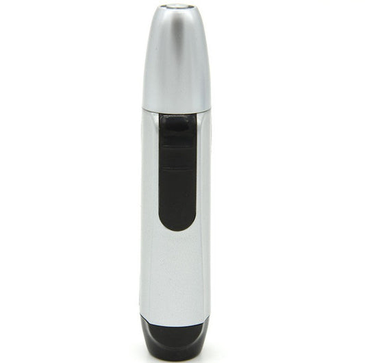 JMT-183434 Silver Electric Nose Hair Trimmer with Waterproof Design and Three-Dimensional Blade