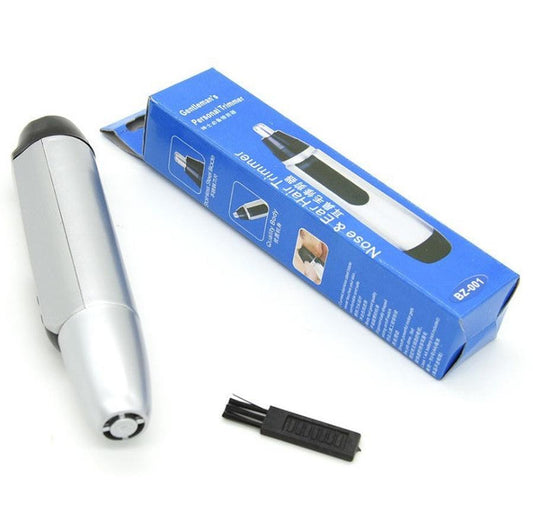 JMT-183434 Silver Electric Nose Hair Trimmer with Waterproof Design and Three-Dimensional Blade