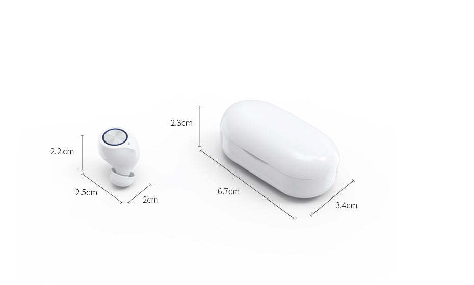 JMT-183690 Wireless Bluetooth Earphones with 15m Range, Stereo Sound, Call Function, In-Ear Design
