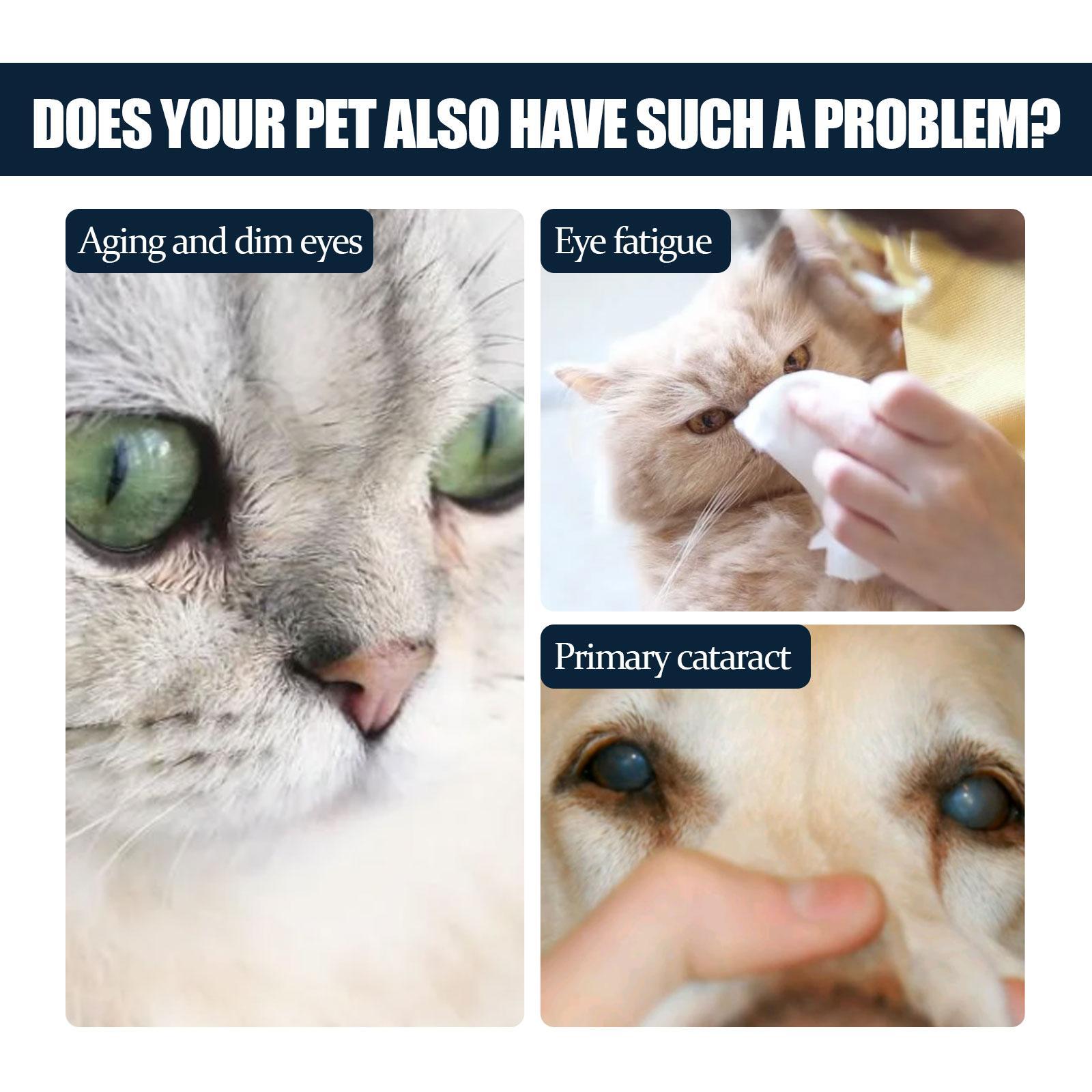 JMT-183818 Pet Eye Drops for Cats and Dogs - Relieve Tear Marks and Soothe Itchy Eyes