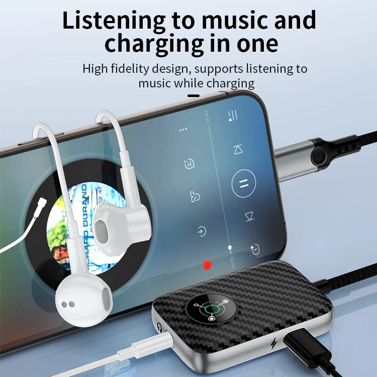 JMT-184010 27W Fast Charge Adapter with Lightning and 3.5mm Headphone Jack Compatibility