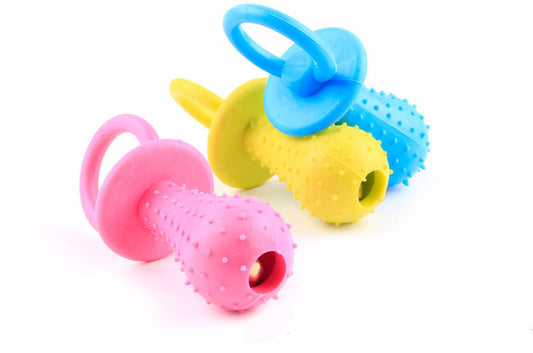 JMT-184330 Pet-Friendly TPR Rubber Pacifier Toy - Durable Bite-Resistant Design for Playtime