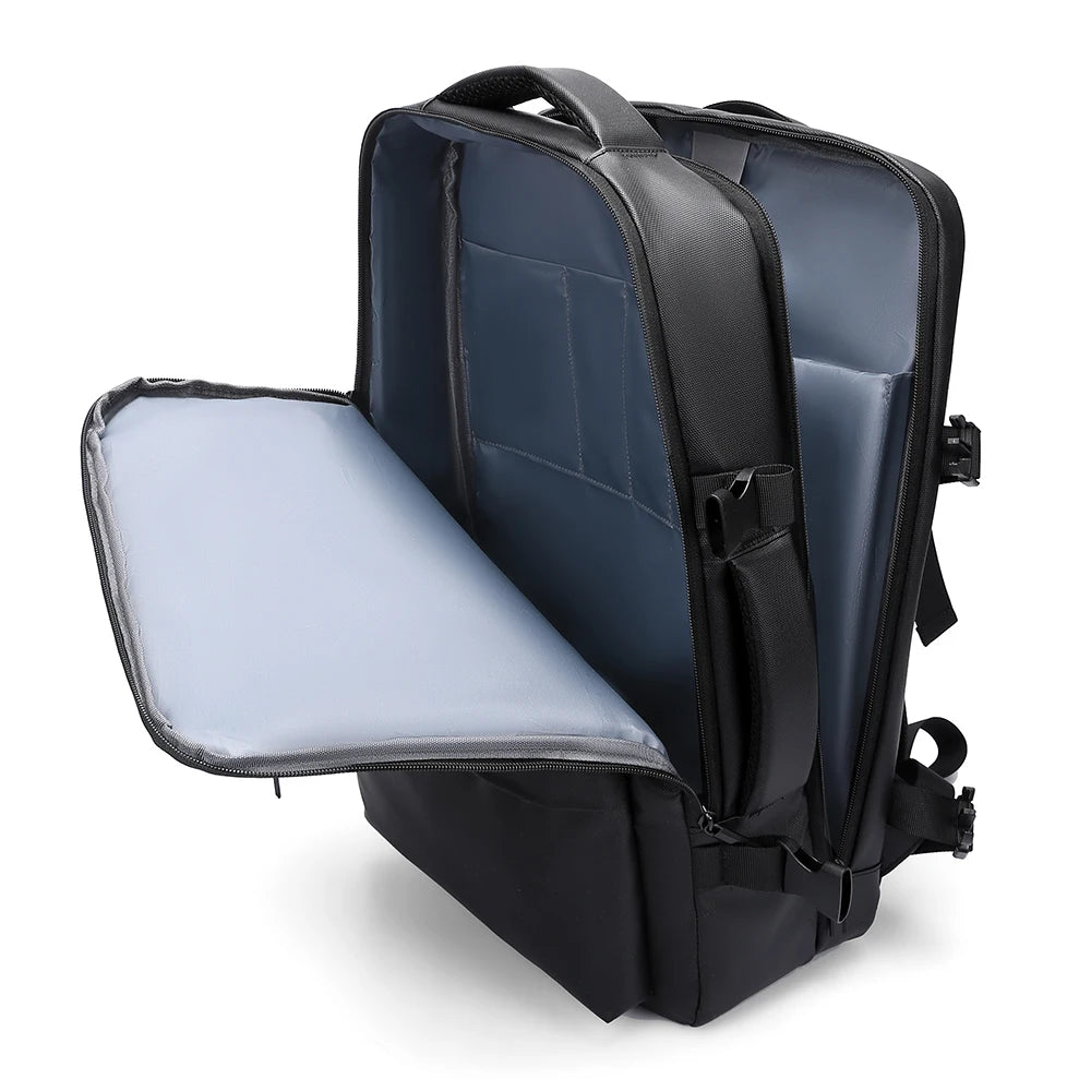 JMT-184522 Lightweight Business Laptop Backpack with USB Charging Port and Breathable Shoulder Strap Design