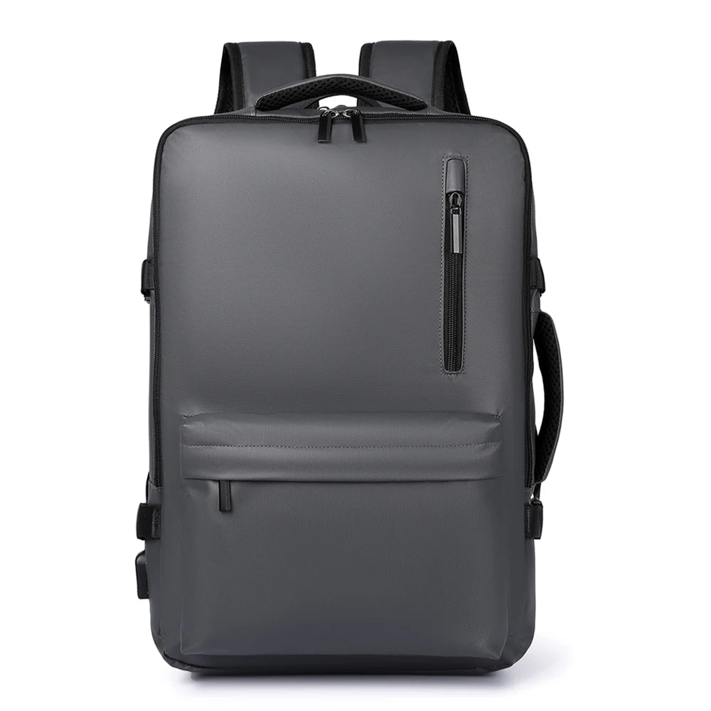 JMT-184522 Lightweight Business Laptop Backpack with USB Charging Port and Breathable Shoulder Strap Design