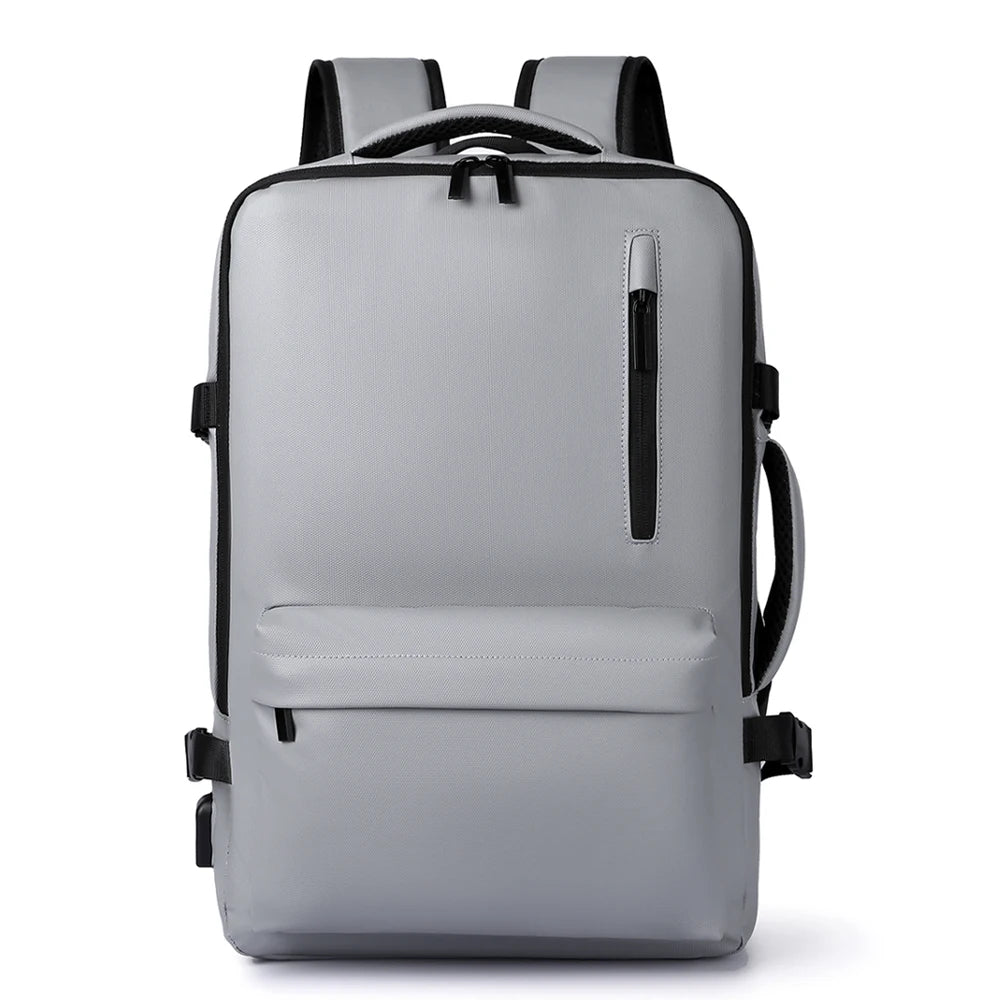 JMT-184522 Lightweight Business Laptop Backpack with USB Charging Port and Breathable Shoulder Strap Design