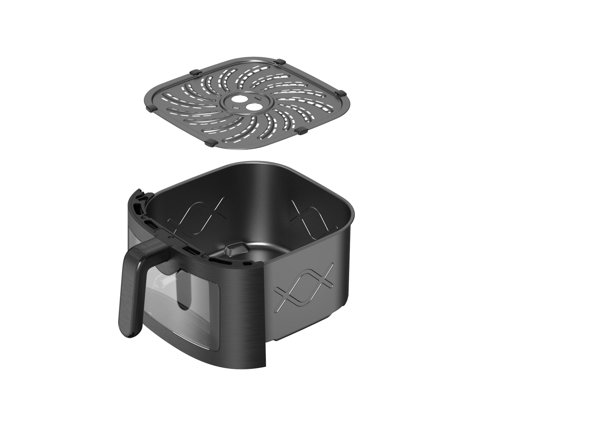 JMT-185098 8L Digital Window Air Fryer with WiFi - Oil-Free Cooking and Mini Rack Design