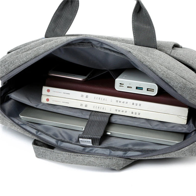 JMT-185162 Waterproof Multifunctional Laptop Bag for Business Travel, Oxford Fabric Crossbody Sleeve Case