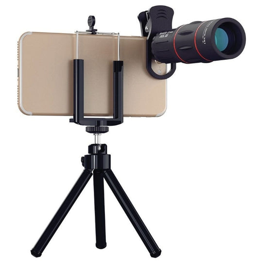 JMT-185354 18X Mobile Phone Telephoto Lens with Adjustable Focal Length and Clip Attachment